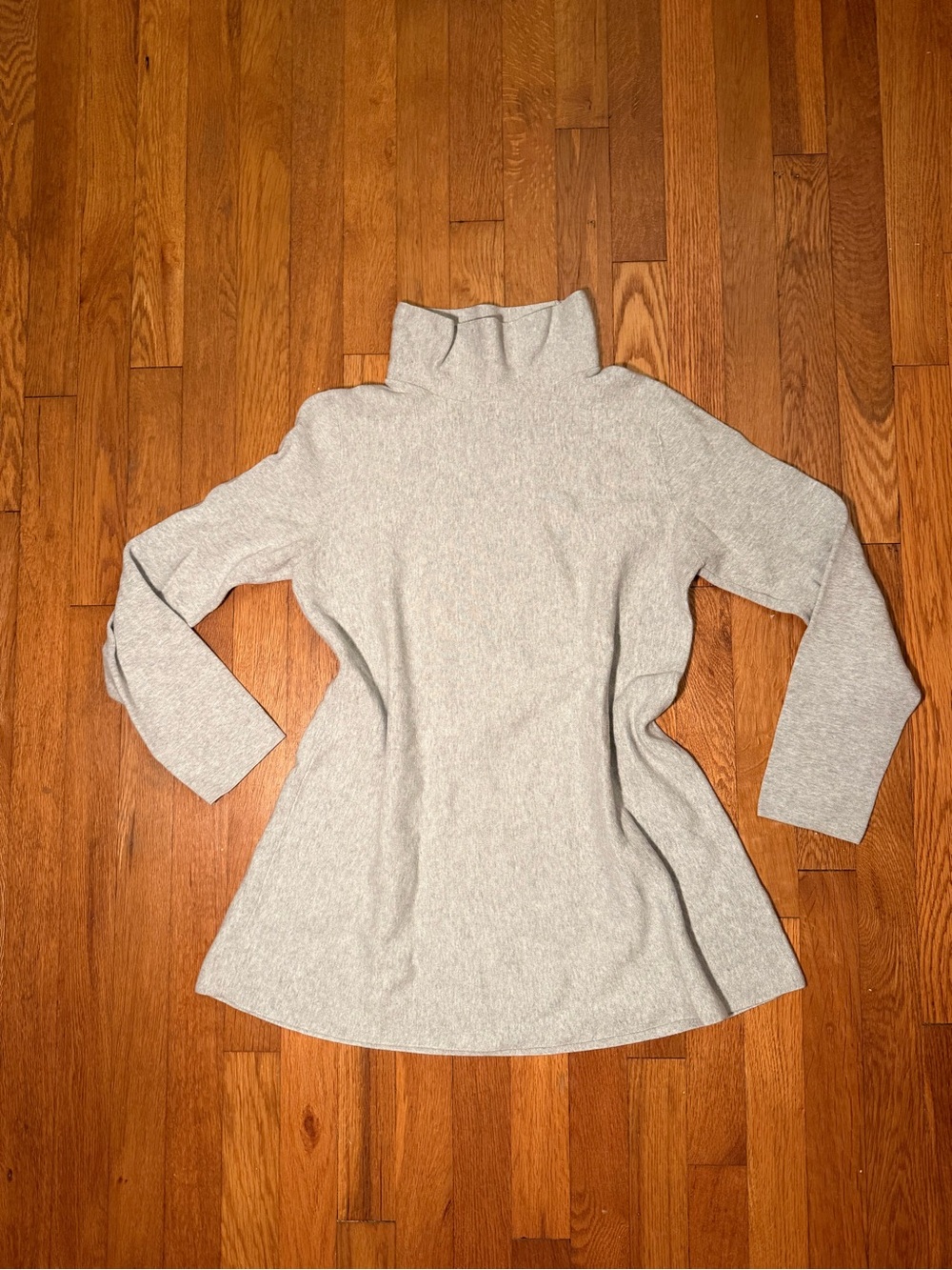 COS Light Gray Turtleneck Sweater Tunic